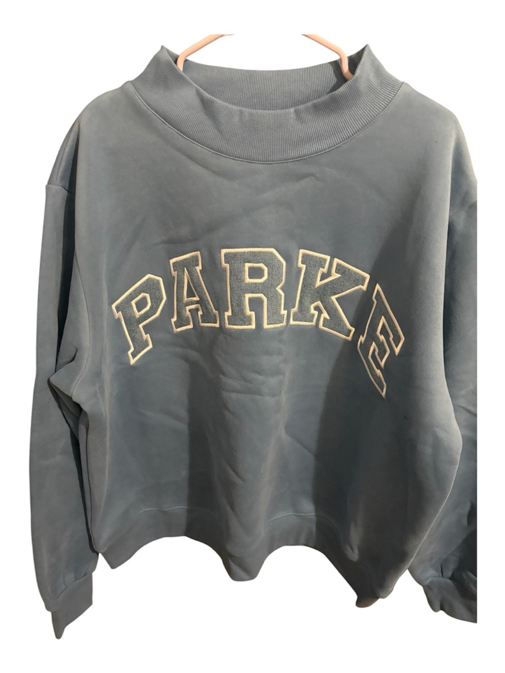Parke Varsity Mock neck Sweatshirt NWT